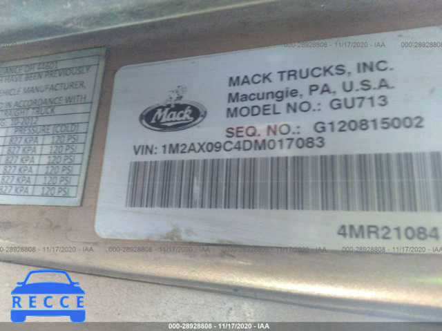 2013 MACK 700 GU700 1M2AX09C4DM017083 image 8