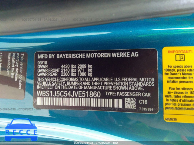 2018 BMW M2  WBS1J5C54JVE51860 image 8