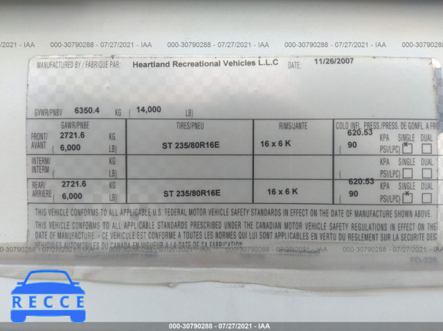 2009 HEARTLAND. OTHER  5SFGF322X9E011565 зображення 8