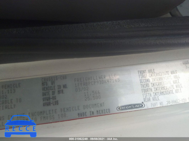 2003 FREIGHTLINER MEDIUM CONVENTIONAL FL60 1FVABPCP93DK47163 image 8