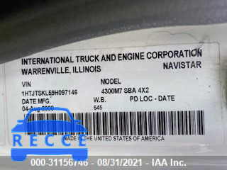 2009 INTERNATIONAL 4300 4300 1HTJTSKL59H097146 зображення 9