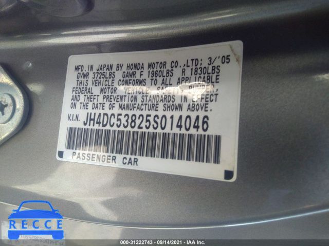 2005 ACURA RSX  JH4DC53825S014046 image 8